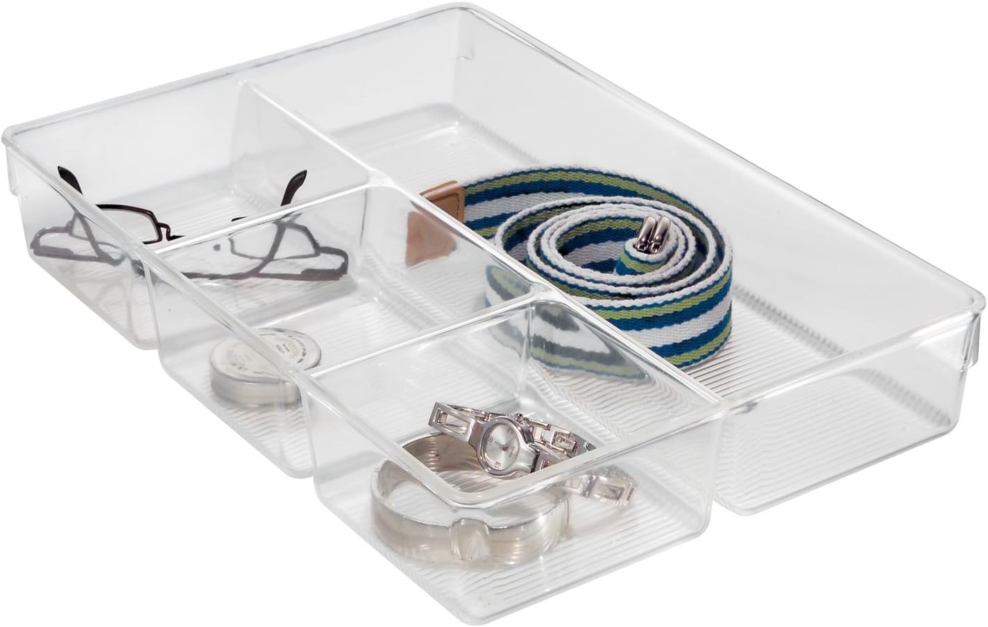 Amazon Com Interdesign 60830 Clear Linus 4 Section Dresser