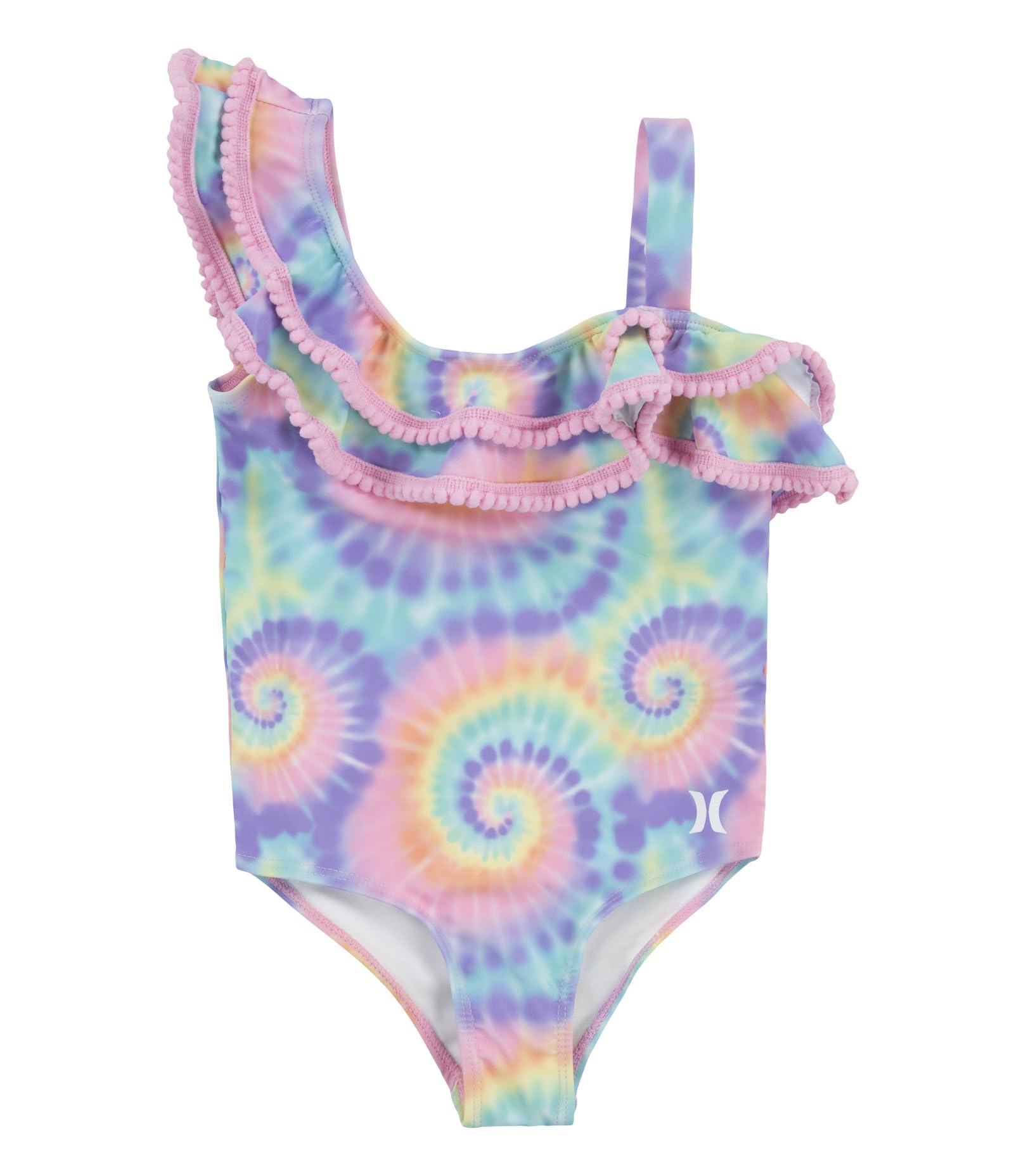 One piece swimsuit girl (0 to 4 years) - Assymetrical Ruffle