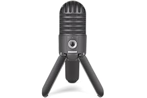 Samson Meteor Mic USB Studio Microphone, Cardioid, Titanium Black
