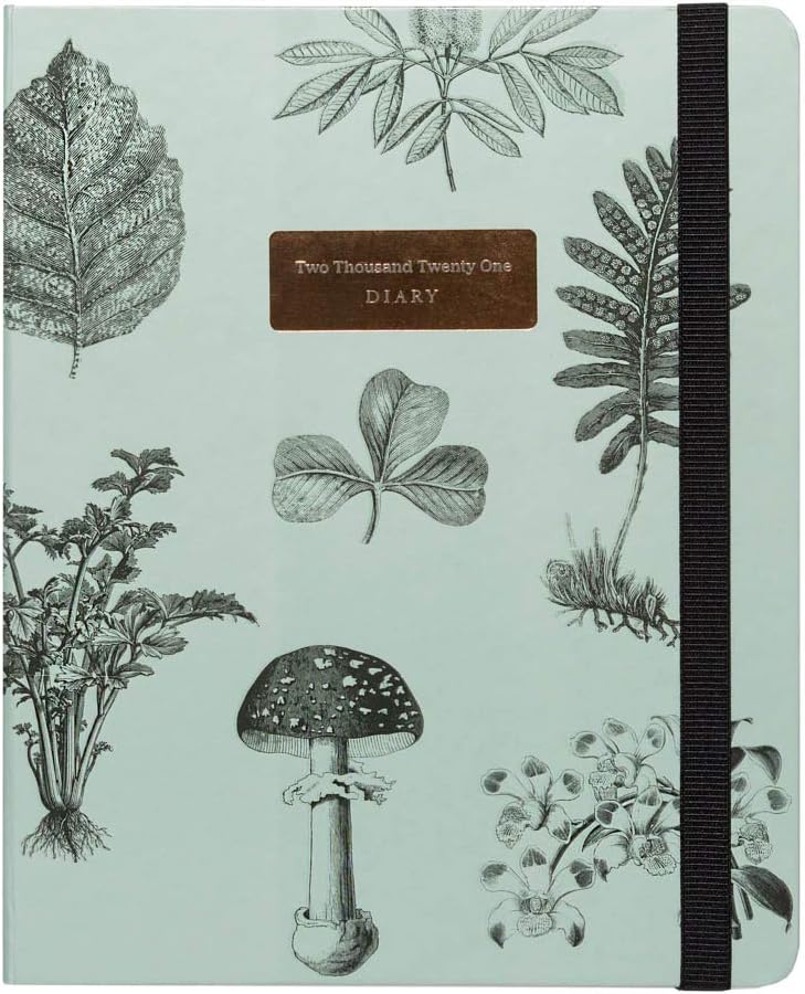 Kokonote Erik - Botanical Premium Diary 2021 Week To View, Mid Year Diary