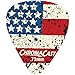ChromaCast CC-DP-USA-73-10PK USA Flag Delrin Guitar Picks .73mm, Medium Dura, 10-pack