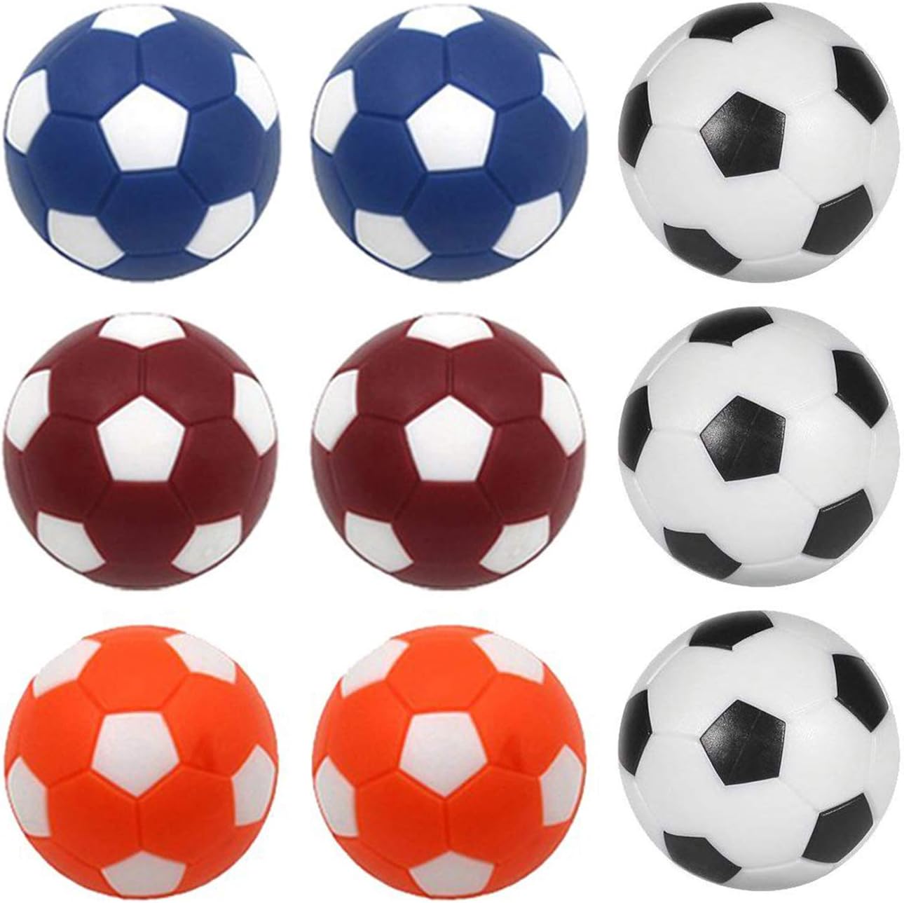 Dargon Eight Table Soccer Foosballs Replacement Balls Mini Multicolor