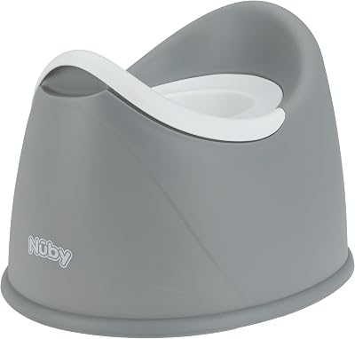 Nuby Beginner Potty Training Seat with Removable Bowl Gray Non-Slip Base