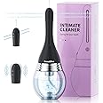 Automatic Electric Eneme Bulb with 3 Speeds and 5 Spouts, Silicone Eneme Anol Douche for Men Women, Reusable Eneme Cleaner Kit, Anti Backflow Anol Cleaner