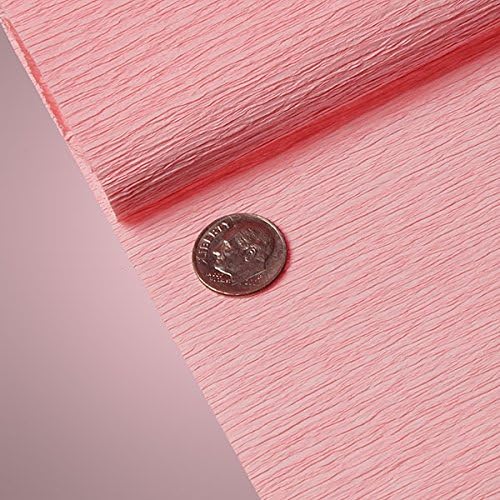 PREMIUM COLORED CREPE PAPER - Top quality Italian paper craft (Pastel Pink)