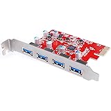 [Support UASP for Mac Pro] Inateck 4 Ports PCI-E to USB 3.0 Expansion Card for Mac Pro (Early 2008 to 2012 Late Version) - Interface USB 3.0 4-Port Express Card Desktop for Windows XP/7/8/ Mac OS 10.8.2 to 10.9.5 - No Additional Power Connection Needed
