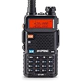 [UV-5R FCC Compliant Version] BAOFENG GT-5R Dual Band Two Way Radio, UHF VHF Ham Radio Handheld for Adults, Clean Spurious Emission, with 1800mAh Battery, Earpiece, 128CH, VOX, FM, Chirp Compatible