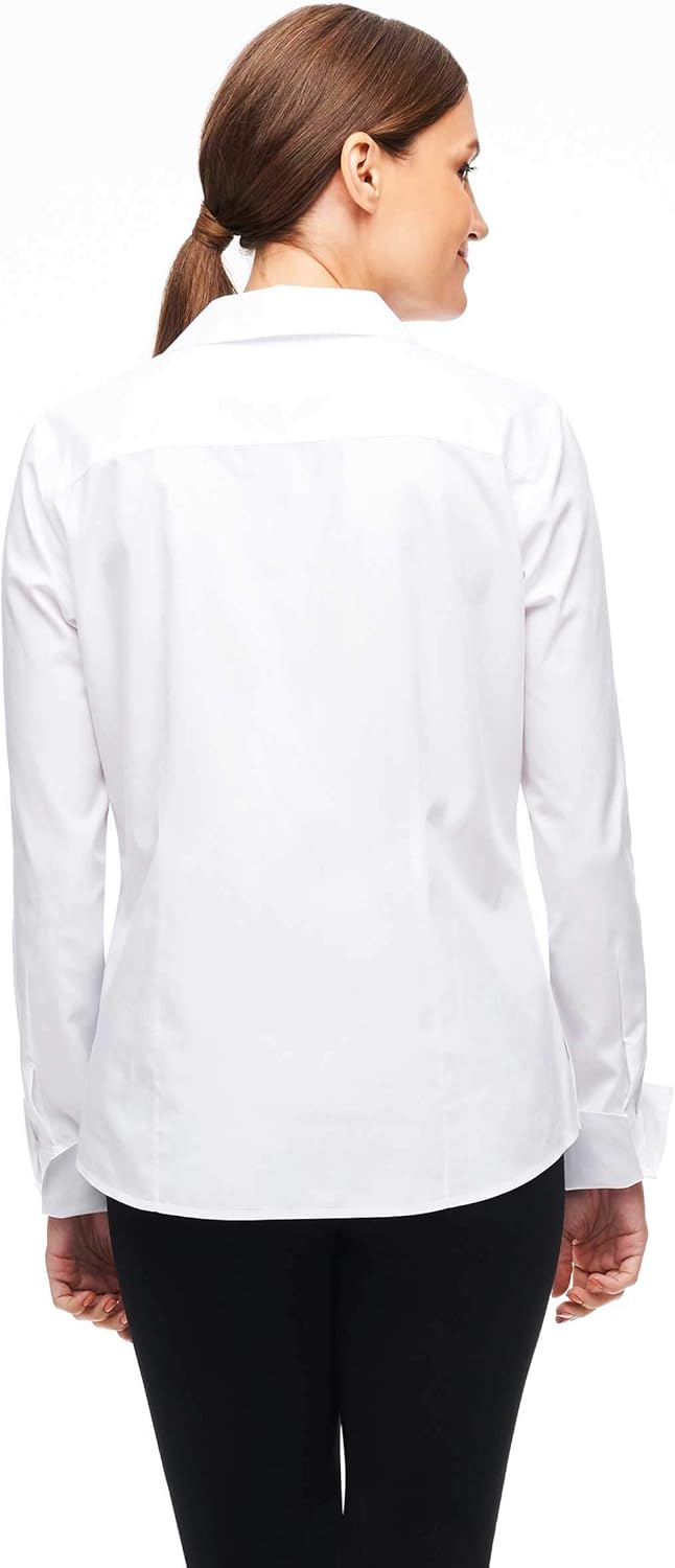 Foxcroft Women's Petite Lauren Non-Iron Shirt at  Women’s Clothing store