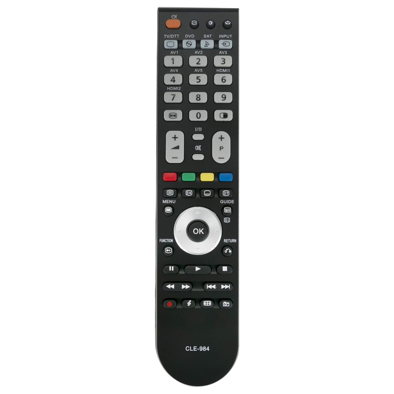 VINABTY CLE984 CLE-984 Replacement Remote Control Fit for Hitachi LCD TV L26H01E L32A01 L32A01A L32H01 L32H01E L32H01EB L37A01A L37VP01E L37VP01U L42VP01C P42T01E P50T01E P50T01EA P50T01UA P50TP01E