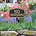 Whitehall Products No Trespassing Wall/Lawn Statement Plaque, Black/Gold