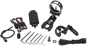 Techridge Ariie Archery Combo Kit Set, Bow Sight, Arrow Rest, Stabilizer, Bow Sling, Peep Sight