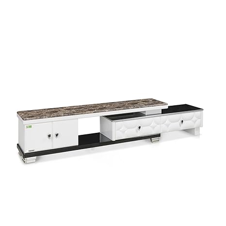 Royaloak TV Unit (Black and White)