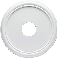 Westinghouse 16" White Ceiling Medallion - Molded Plastic Lighting Accent