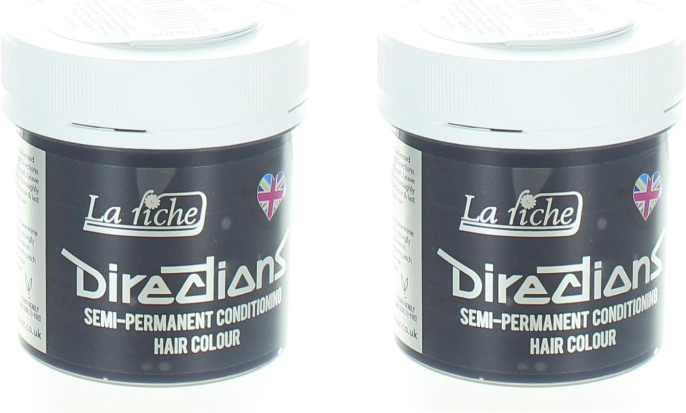 La Riche Directions Semi-Permanent Hair Colour Dye x2 Pack- Slate, 88 ml (Pack of 2)