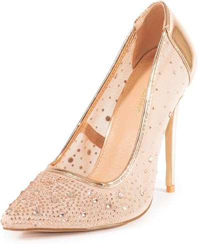 rose gold pumps amazon