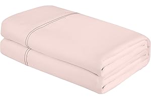 Royale Linens Twin XL Flat Sheet - Ultra Soft Brushed 1800 Microfiber Flat Sheets Only - Wrinkle Free & Stain Resistant - Hot