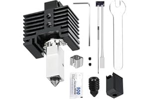 HIKUDIY Upgraded Hotend Kit for Bambu Labs P1S/P1P 3D Printer, with Plated Copper Heater Block Titanium Heat Break, Extra Har