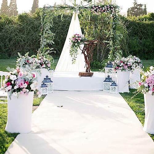 White Aisle Runner for Wedding Ceremony Width Runway