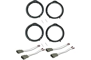 DKMUS 6.5"/6.75" Speaker Mounting Adapter for Acura Honda with Wiring Harness