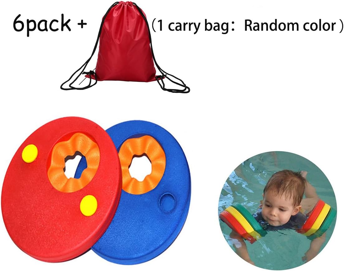 HaolongColorful Kids Float Children School Swimming Disks (6Pcs/Set)