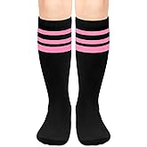 Olreco 1 Pack Toddler Kids Youth Soccer Socks Girls Boys Baseball Socks Youth Knee High Softball Football Accessories Cotton