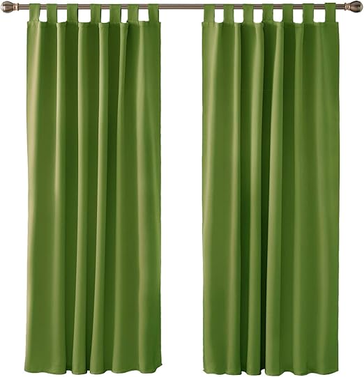 Deconovo Solid Tab Top Curtains Thermal Insulated Blackout