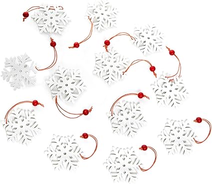 Regali Di Natale Chic.12 Decorazioni Bianco Shabby Chic Stelle In Legno Ciondoli 6 5 Cm Fiocchi Di Neve Per Albero Di Natale O Regali Amazon It Cancelleria E Prodotti Per Ufficio
