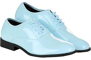 Fun Costumes Men's Shiny Orange & Powder Blue Tuxedo Shoes