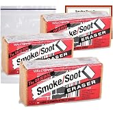Absorene Smoke Soot Eraser Sponge 3 Pack with Storage Bag and Instruction Card