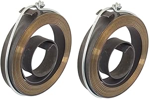 XMHF 2pcs Drill Press Return Spring, Quill Spring Feed Return Coil Spring Assembly, 5Ft Long, 57 x 10 x 1mm