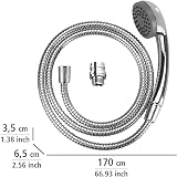 WENKO Shower for Handbasin Handheld Shower with 150 cm Hose Silver view 4