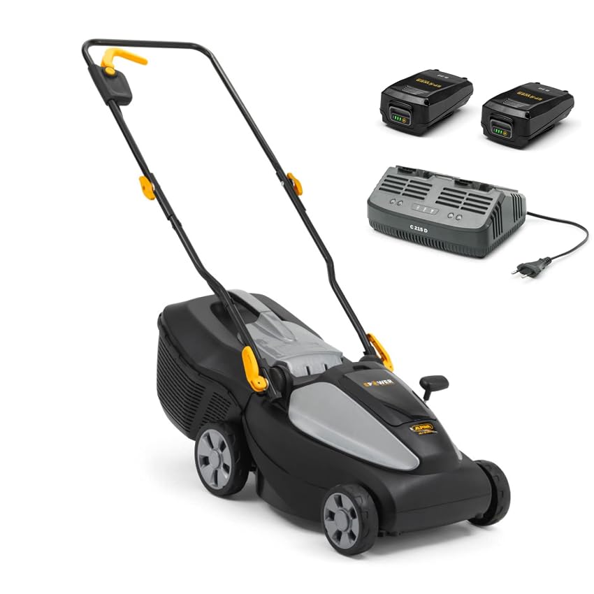 Alpina Tagliaerba a Batteria AL1 3420 Li Kit, 34cm Ampiezza di Taglio