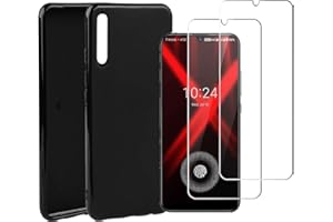 MISIDE Compatible for UMIDIGI X Case,with UMIDIGI X Screen Protector.[3 in 1] [Scratch Resistant] Slim Fashion Soft TPU Shock