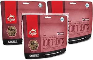 Orijen 3 Pack of Freeze Dried Lamb Dog Treats, 3.25 Ounces Per Pack