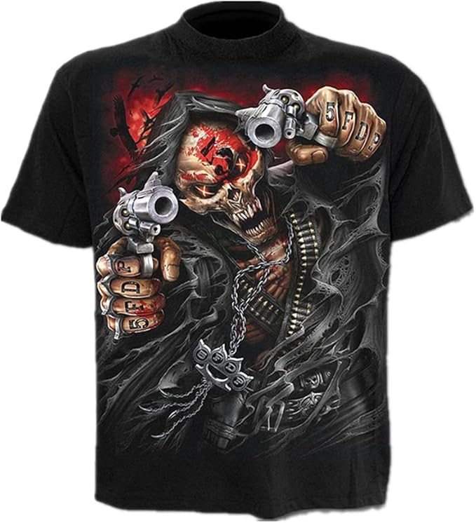 Skull Men's TShirts Punk Style Shirts ONeck tShirt Summer Amazon.co