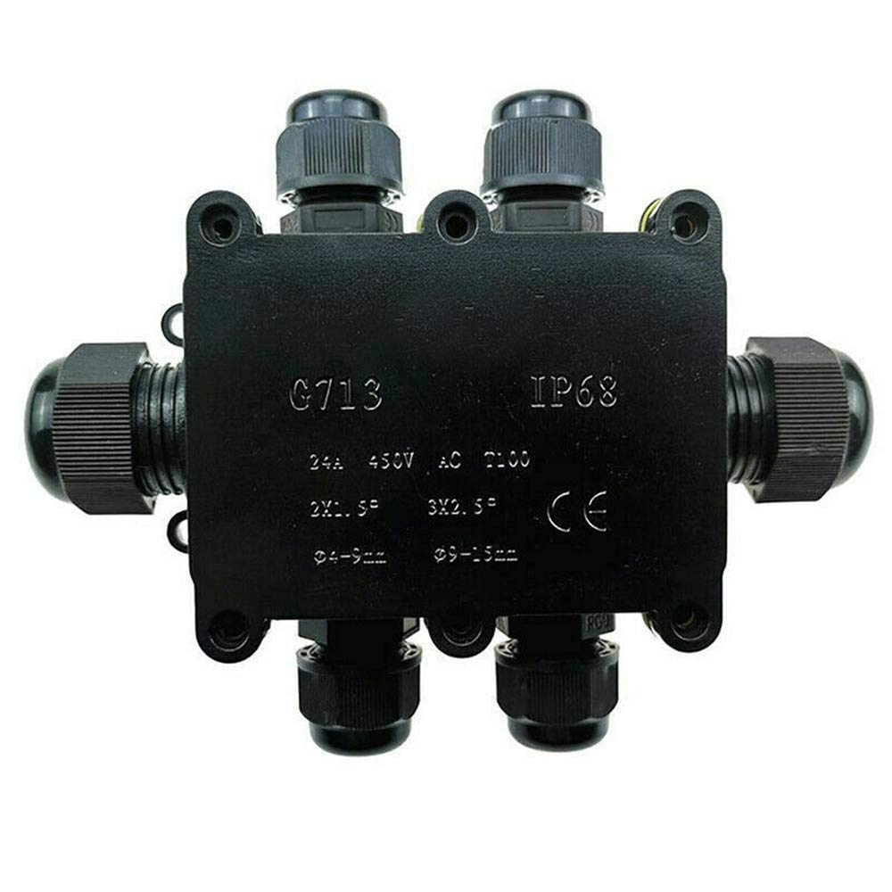 Junction Box Cable Connector 6 Way Electrical Junction Box Cable Wire Connector IP68 Waterproof