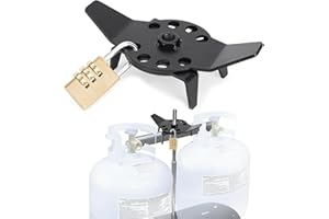 BIINYHG RV Propane Cylinder Lock, RV Propane Tank Cover Lock, Propane Tank Bracket Lock, Camper Propane Tank Cover Lock, Propane Tank Installation Lock (with Password Lock) 1/2 "-13 Threaded Shaft