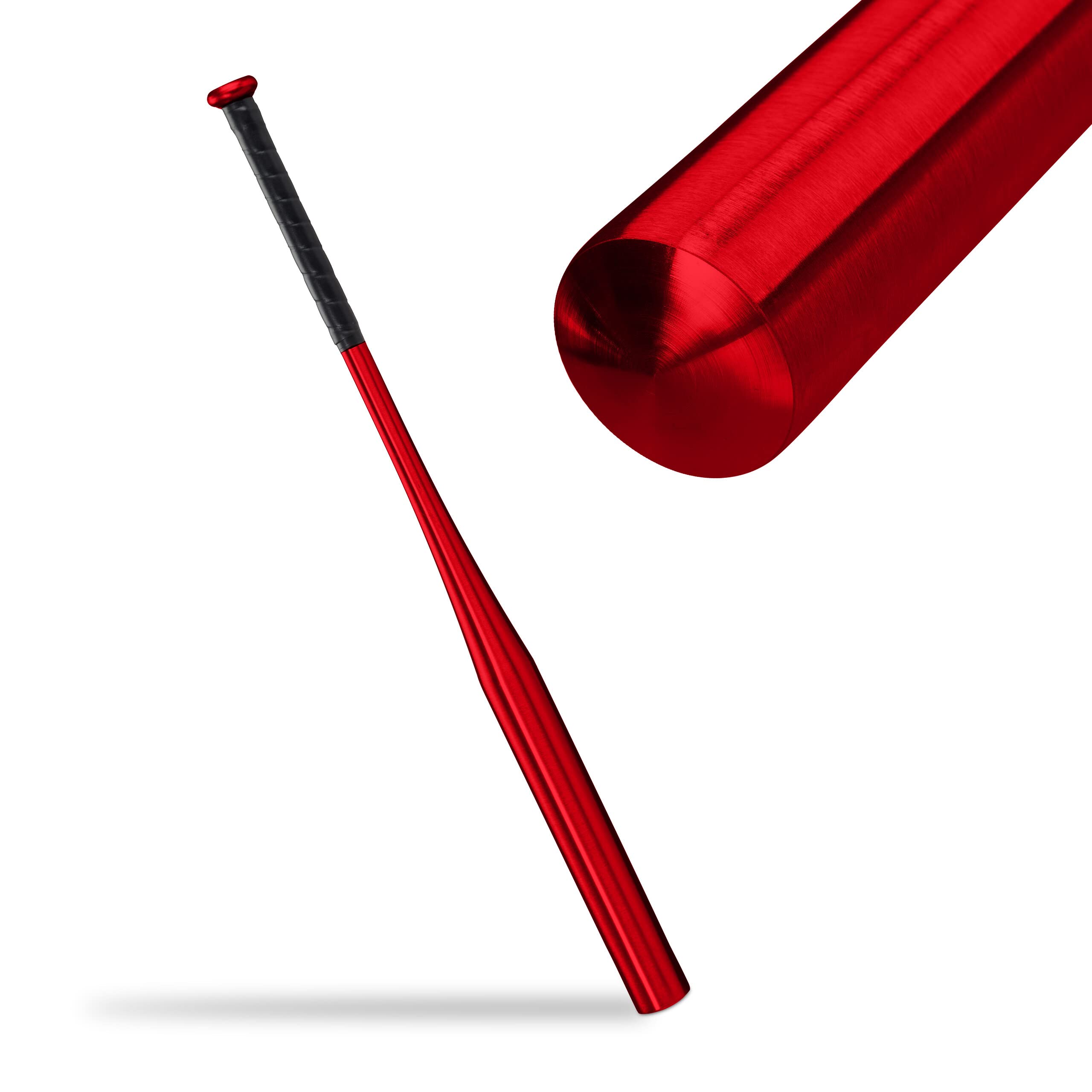 Relaxdays Aluminium Baseball, Lightweight Softball Bat, Anti-Slip Grip, 34 Inches / 86 cm, Red, 86 x 5 cm