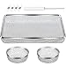TOODOO 3 Pack Flying Insect Screen RV Furnace Vent Cover (2.8 Inch)(8.5 x 6 Inch) Stainless Steel Mesh with Installation Tool