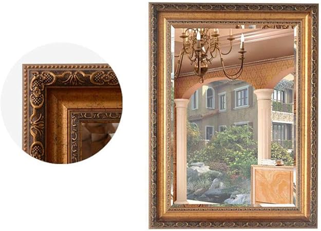 JALAL Badezimmerspiegel, Kosmetikspiegel Europäischer geschnitzter