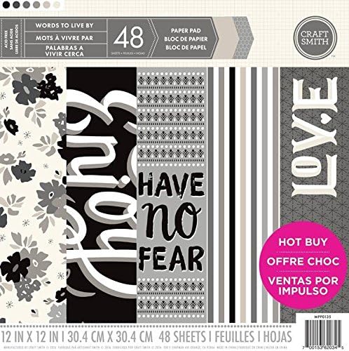 Craft Smith Words to Live By Paper Pad