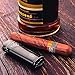 Cobber Torch Cigar Lighter, Quad 4 Jet Red Flame Refillable Butane Cigar Lighter with Punch, Gunmetal Gray