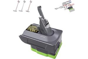 ASUNT New Version V8 V7 Battery Adapter for Ryobi 18V Lithium Battery Convert to Replace for Dyson V8 V7 Battery, Work for Dyson V8/7 Series Vacuum Cleaners V8/7 Animal V8/7 Absolute V8/7 Motorhead
