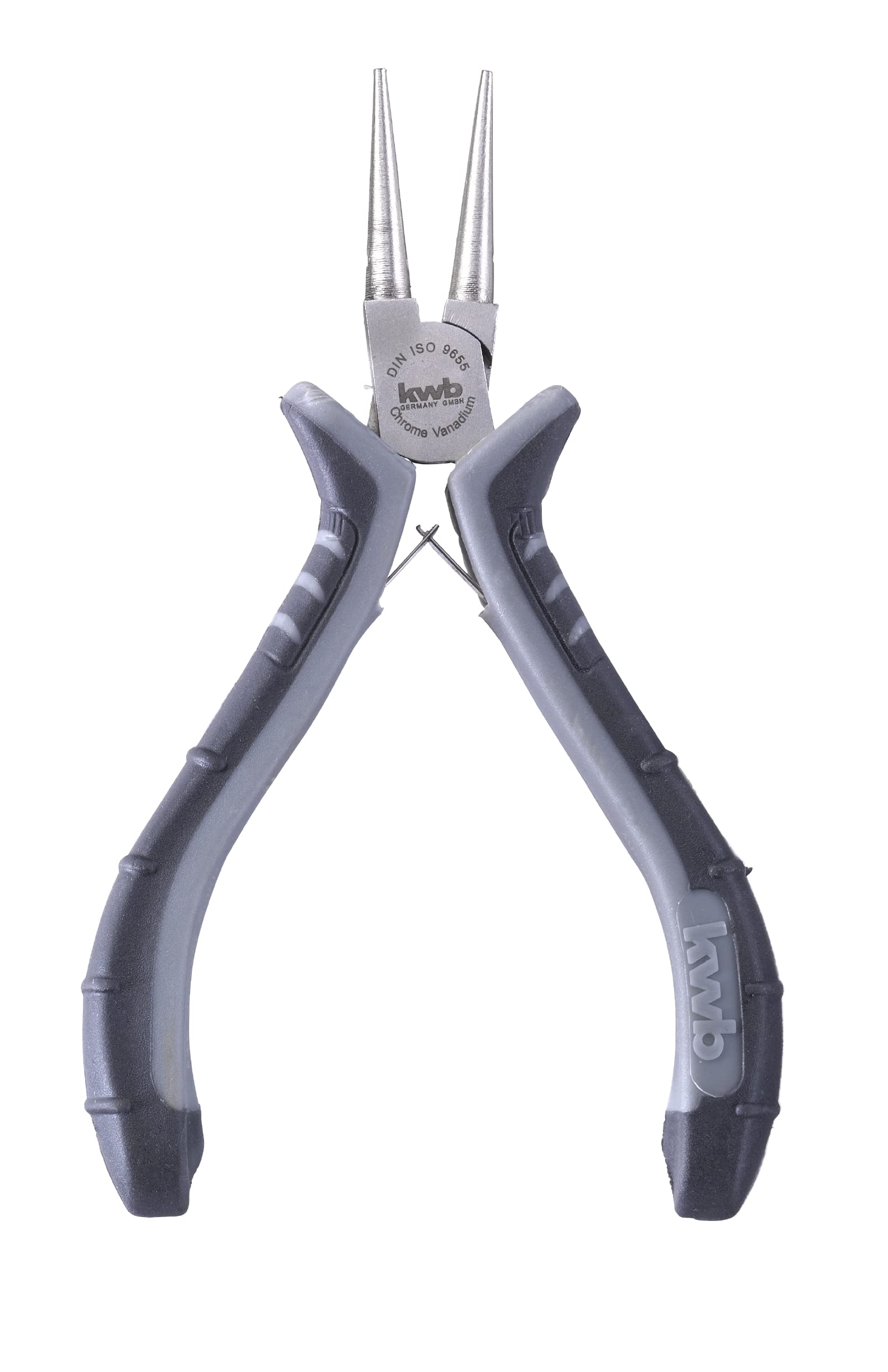 kwb Electronics Round Pliers 120 mm 389110, according to DIN ISO 9655, self-opening, handy