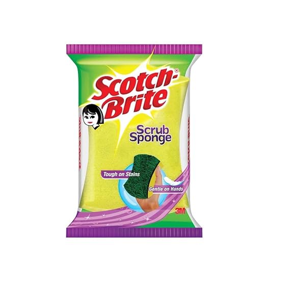 ScotchBrite Scrub Sponge Ideal for Dishwash Liquid Large