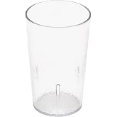 GET 5 oz Clear Plastic Tumbler (Set of 4) | Dishwasher safe, BPA-free, Shatterproof, Stackable, Restaurant service, Great for Water, Juice, Soft Drinks and Cocktails