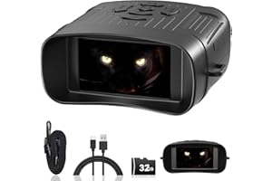 HIVISUALS Night Vision Goggles,Night Vision Goggles for Adults Tactical Binoculars - Photo/Video Recording 1984FT Infrared Tech Gadgets Hunting Gifts for Men/Dad/Husband - Cool Tech Gift for Men (Black)