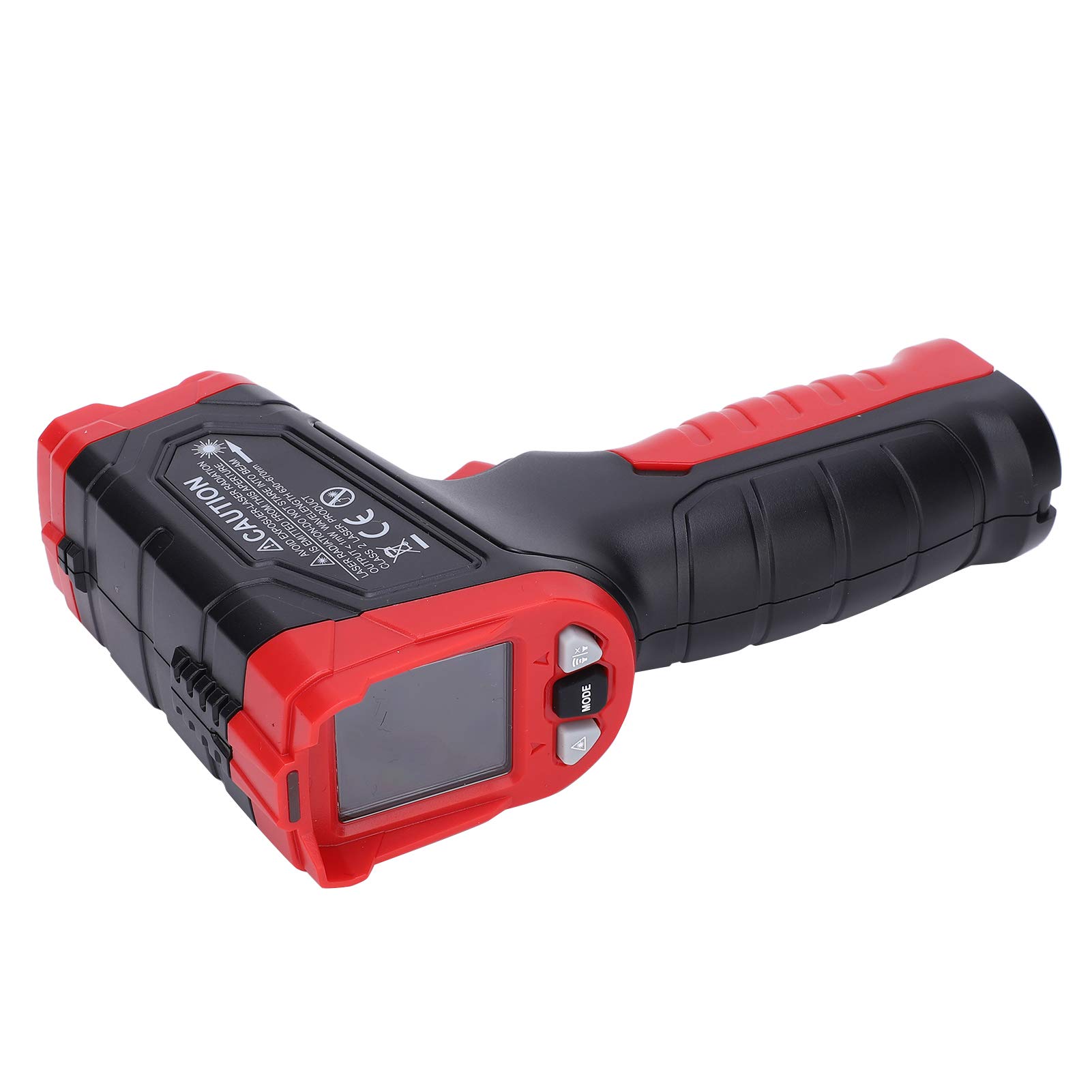 Infrared Thermometer, Non-Contact Digital Temperature Gun Range from -50℃ to 680℃ (-58 ℉~1056℉) with HD Color LCD Screen and Intelligent Sleep, Sound and Light Alarm, Adjustable Emissivity Red/Black