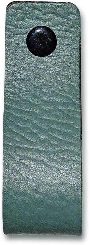 Brute Strength, Leather Handles for Furniture, Pale Green, 6 pcs, 16,5 x 2,5 cm, Cabinet Handle - Image 4