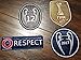 Real Madrid FC Patch Set 2017-2018 La Duodecima Soccer Jersey Badges Football Shirt Patches FIFA 2017 Club World Champions, Uefa Champions League Trophy 12 Honor